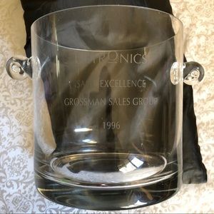 Tiffany ice cubes glass bottle